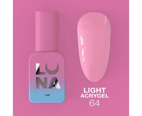 LUNA Light Acrygel #64, 13 ml, рідкий гель для укріплення #1