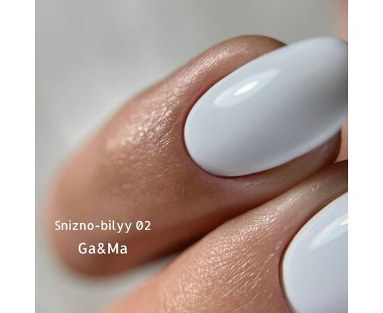 УЦІНКА / GaMa Gel polish #2 WHITE, холодний білий, 15 ml, гель-лак #5