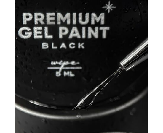 NOTD Gel paint wipe Black, 5 ml, чорна гель-фарба з липким шаром #2