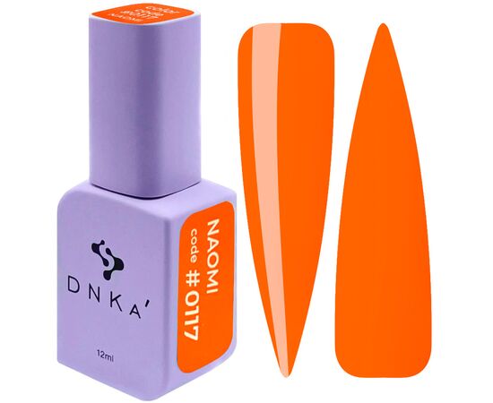 DNKa’ Gel Polish Naomi #0117, 12 ml, помаранчевий #1