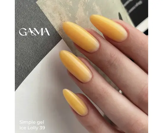 GA&MA. Simple builder gel #39 Ice Lolly, 15 ml, гель без опилу #2