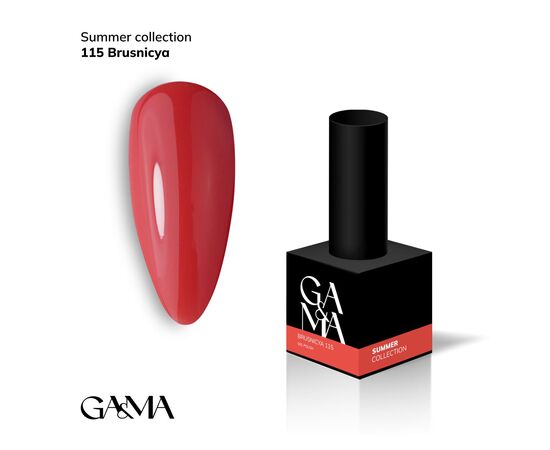 GA&MA. Gel polish #115 COWBERRY, 10 ml, гель-лак, Брусниця #1