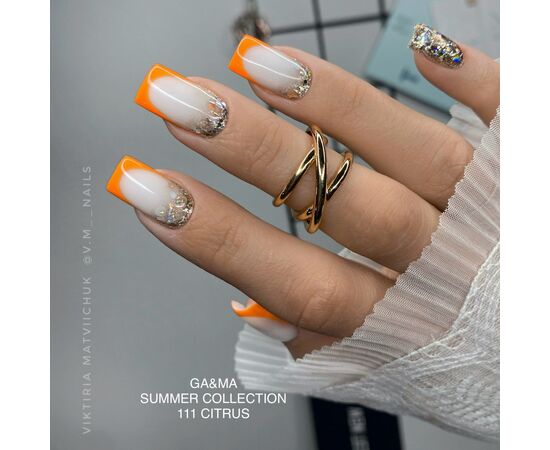 GA&MA. Gel polish #111 Citrus, 10 ml, гель-лак, Цитрус #3