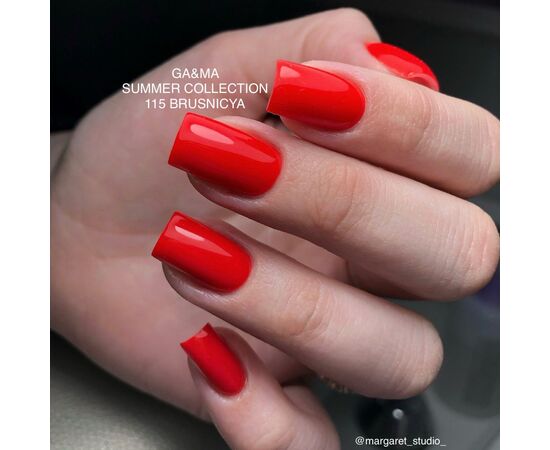 GA&MA. Gel polish #115 COWBERRY, 10 ml, гель-лак, Брусниця #3