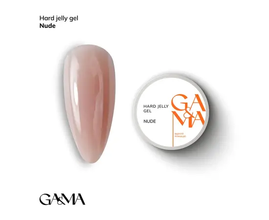 GA&MA. Hard Jelly Gel, Nude, 30 ml, гель-желе нюд #1