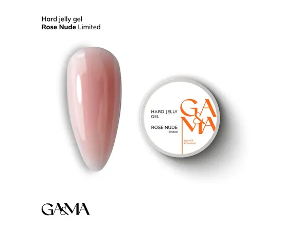 GA&MA. Hard Jelly Gel, Rose nude, 30 ml, гель-желе рожевий нюд #1