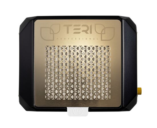 TERI, Desktop portable Nail dust Collector "Teri Diamond", Витяжка настільна, чорна зі сталевою решіткою "gold" #3