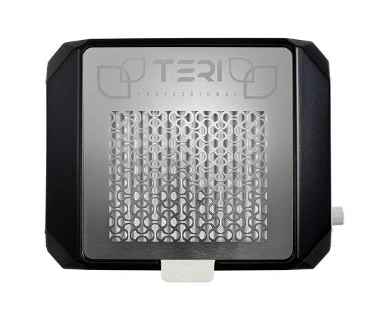 TERI, Desktop portable Nail dust Collector "Teri Diamond", Витяжка настільна, чорна зі сталевою решіткою "metallic" #3