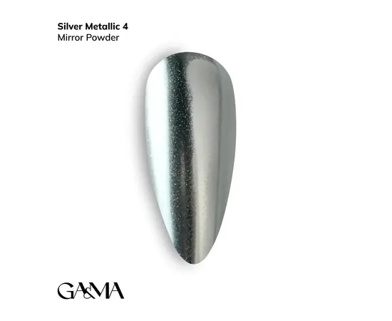 GA&MA. Втирка 004 Silver metallic, 0.3 g #1