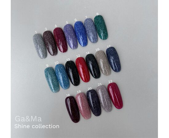 GA&MA. Reflective Gel polish SHINE #13, 10 ml, гель-лак світловідбиваючий #6