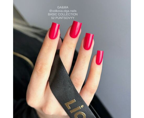 GA&MA. Gel polish #52 CRIMSON, 10 ml, гель-лак, пунцовий #4