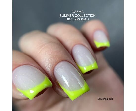 GA&MA. Gel polish #107 Lemonade, 10 ml, гель-лак #8