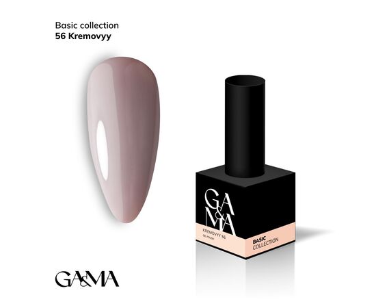 GA&MA. Gel polish #56 CREAM, 10 ml, гель-лак, кремовий #1