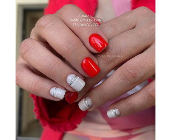 GA&MA. Gel polish #57 FIRE, 10 ml, гель-лак, вогняний #3