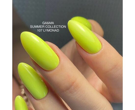 GA&MA. Gel polish #107 Lemonade, 10 ml, гель-лак #5