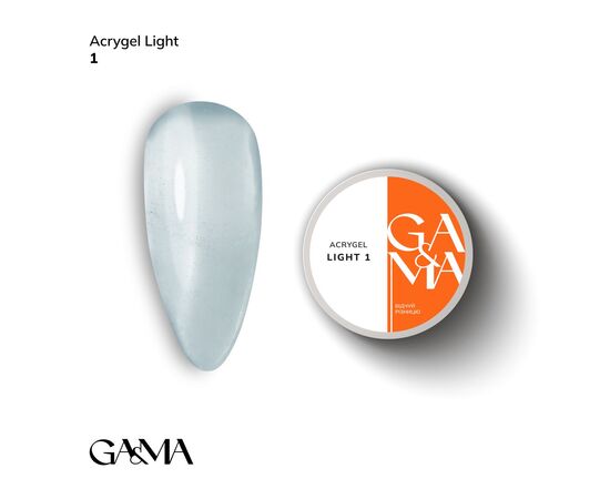 GA&MA. Acrygel LIGHT #001 Clear, прозорий, 30 ml #1