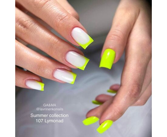 GA&MA. Gel polish #107 Lemonade, 10 ml, гель-лак #7