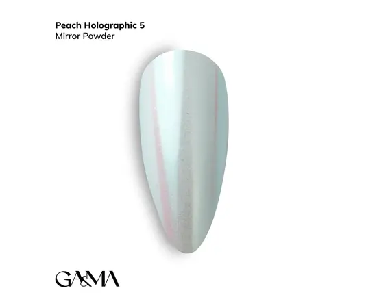 GA&MA. Втирка 005 Peach holographic, 0.3 g #1