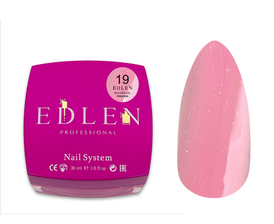 EDLEN. Builder gel Princess №19, 30 ml #1