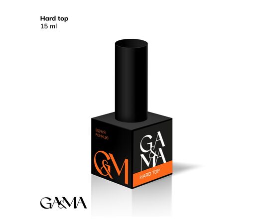 GA&MA. Top Hard, no UV, 15 ml, Топ Хард, без липкого шару, без УФ фільтрів #1