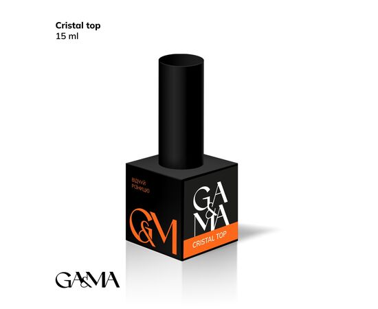 GA&MA. Cristal Top, anti-scratch, 15 ml, Топ Крістал, стійкий до подряпин, без липкого шару #1