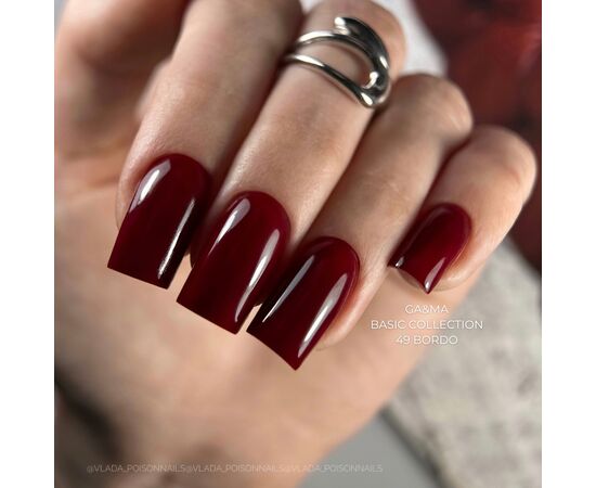 GA&MA. Gel polish #49 BORDEAUX, 10 ml, гель-лак, бордо #4