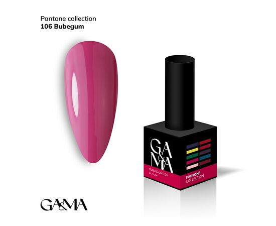 GA&MA. Gel polish #106 BUBBLEGUM, 10 ml, гель-лак #1