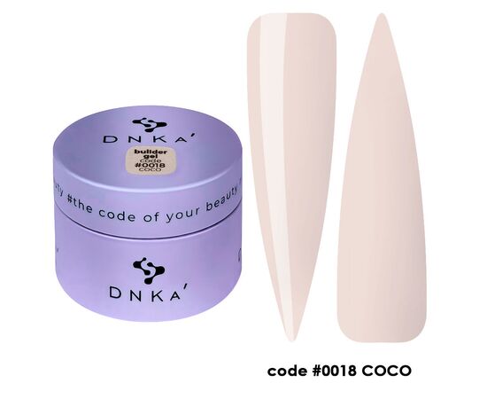 DNKa’. Builder Gel #0018 Coco, 30 ml, гель для моделювання #1