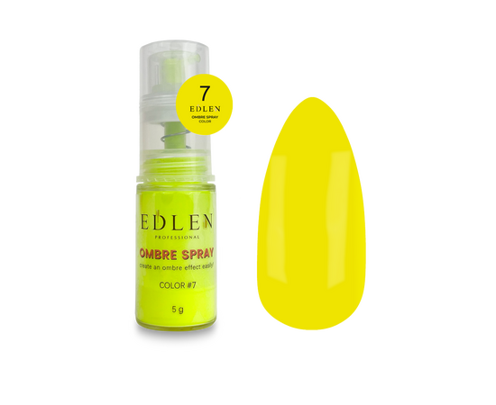 EDLEN Ombre Spray Neon №7, 5g, пудра для дизайну #1