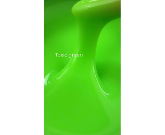 TOUCH. Neon Liquid Polygel, Toxic Green, 15 ml #2