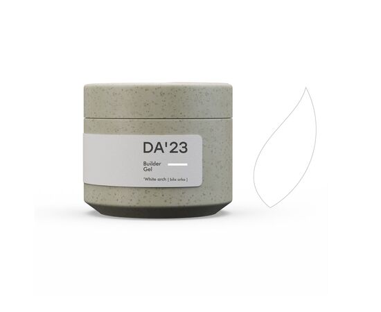 DA'23. Builder gel, White Arch, 30 ml, будівельний гель білого кольору #1