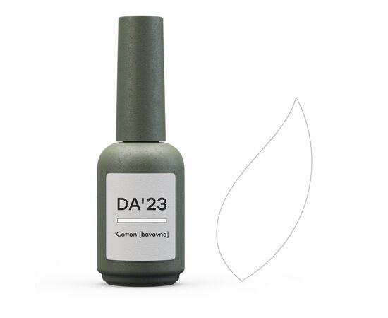 DA'23. Gel Polish, Cotton (white), 14 ml, гель-лак (білий, для френчу) #1