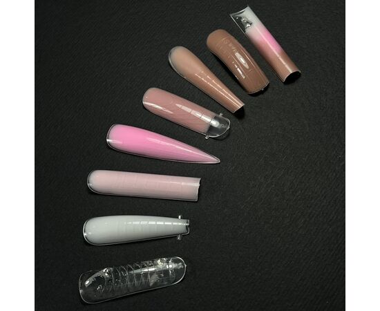 NOTD. Top nail forms, Dual Form, Type 3, Stiletto/Almond, 120 штук, Верхні форми, стилет/мигдаль #5