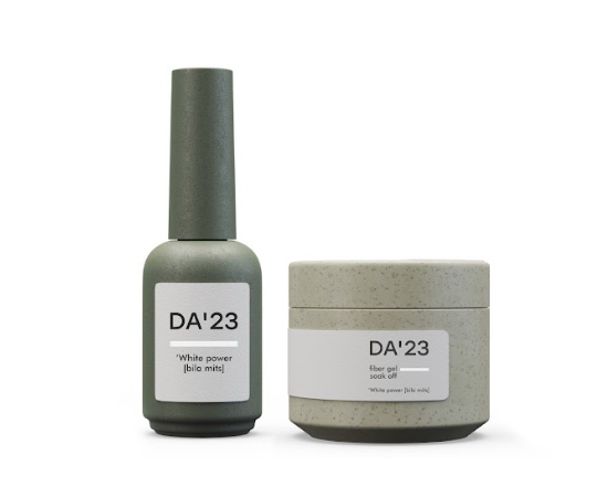 DA'23. Fiber gel, White Power, 14 ml, гель для укріплення, щільний білий #2