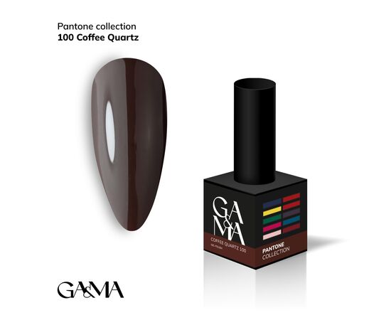 GA&MA. Gel polish #100 COFEE QUARTZ, 10 ml, гель-лак #1