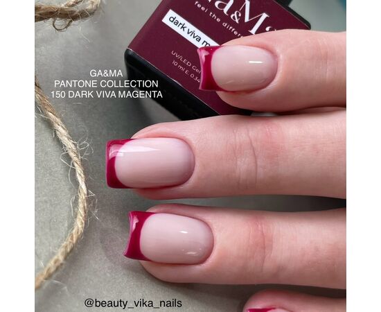 GA&MA. Gel polish #150 Dark Viva Magenta, 10 ml, гель-лак #3