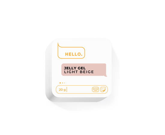 HELLO. Jelly Gel, LIGHT BEIGE, 20 g, гель-желе #1