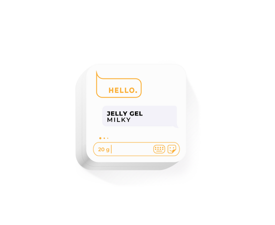 HELLO. Jelly Gel, MILKY, 20 g, гель-желе #1