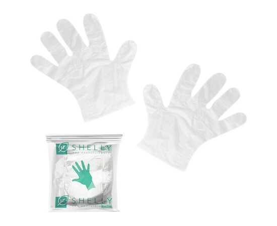 SHELLY. SET. Cream Gloves for manicure, 10 pcs. Набір кремових рукавичок, 10 шт. #3