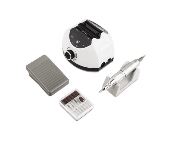 BUCOS. Nail drill "BUCOS X4 PRO", WHITE PEARL, 65W. Фрезер + 6 покращених фрез, 35 тисяч оборотів, реверс #2