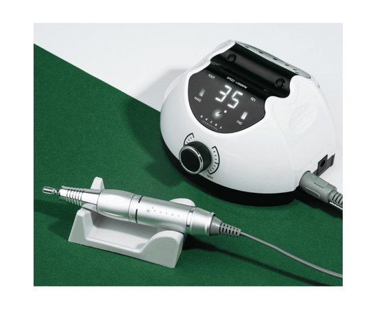 BUCOS. Nail drill "BUCOS X4 PRO", WHITE PEARL, 65W. Фрезер + 6 покращених фрез, 35 тисяч оборотів, реверс #7