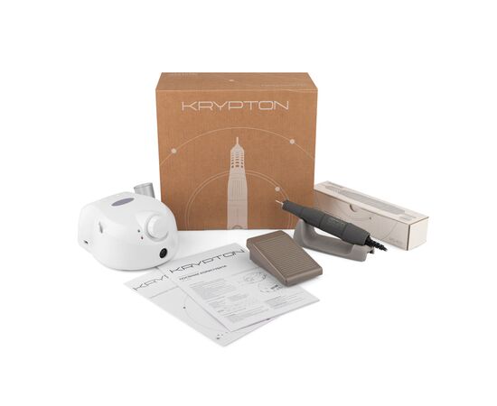 KRYPTON. Nail drill XPS-400 WHITE/PURPLE 65 W. Фрезер для манікюру та педикюру #12