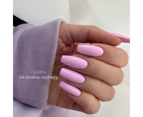 УЦІНКА /GaMa. Gel polish #4 PALE PINK, 10 ml, гель-лак, ніжний рожевий #3