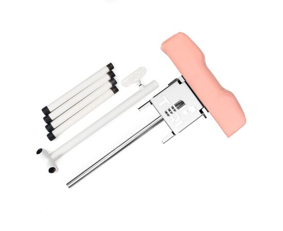 Teri. Pedicure stand for nail dust collector, light pink. Педикюрна підставка для настільних витяжок з світло-рожевим верхом (під замовлення) #6