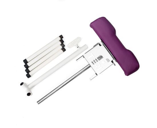 Teri. Pedicure stand for nail dust collector, purple. Педикюрна підставка для настільних витяжок з пурпурним верхом (під замовлення) #6