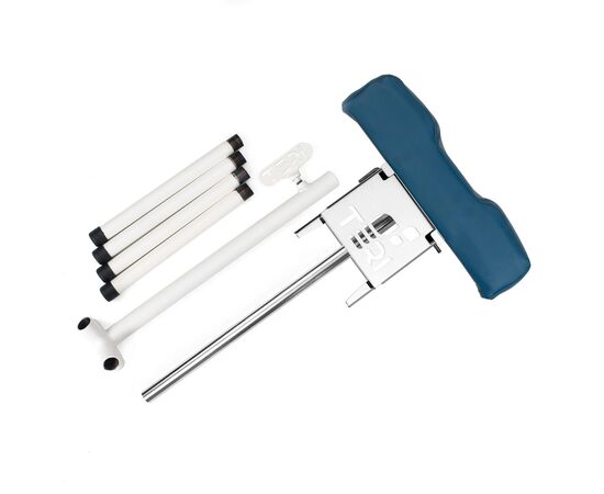 Teri. Pedicure stand for nail dust collector, blue. Педикюрна підставка для настільних витяжок з синім верхом (під замовлення) #6