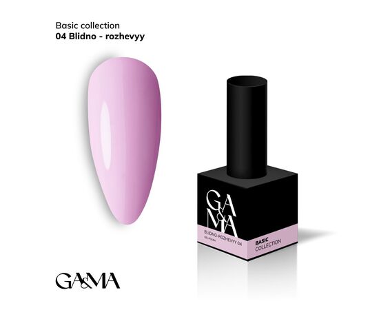 УЦІНКА /GaMa. Gel polish #4 PALE PINK, 10 ml, гель-лак, ніжний рожевий #1