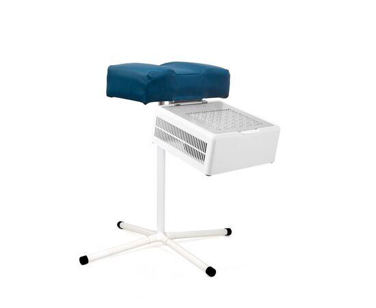 Teri. Pedicure stand for nail dust collector, blue. Педикюрна підставка для настільних витяжок з синім верхом (під замовлення) #3