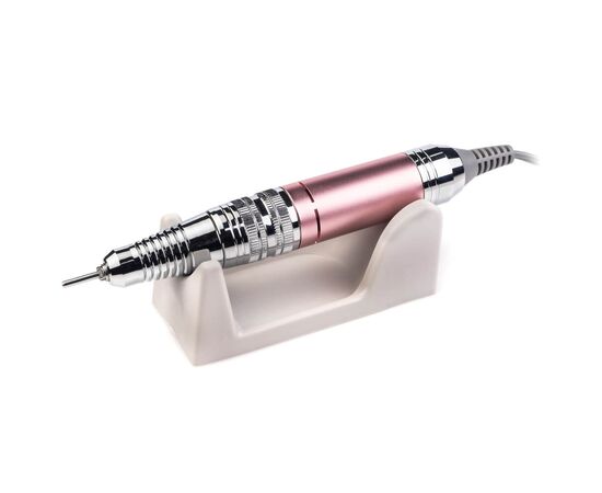 BUCOS. Nail drill "Bucos ZS-717", pink, 65W. Фрезер + 6 покращених фрез, 35 тисяч оборотів, реверс, рожевий корпус #4