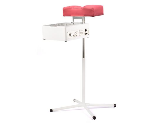 Teri. Pedicure stand for nail dust collector, pink. Педикюрна підставка для настільних витяжок з рожевим верхом (під замовлення) #2